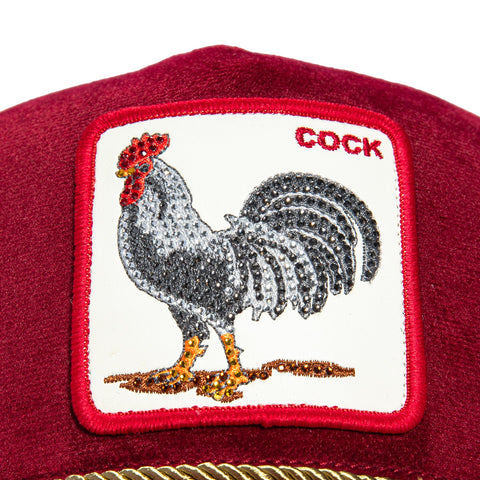 Goorin Bros Garnet Rooster Adjustable Trucker Hat - Cardinal Goorin Bros
