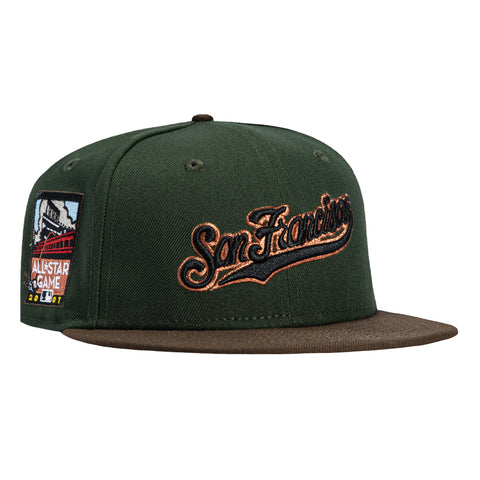 2TONE GIANTS ASG07 SCRIPT GRN/BRN New Era