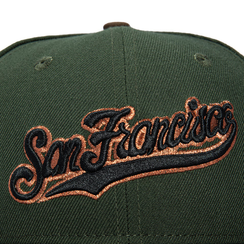 2TONE GIANTS ASG07 SCRIPT GRN/BRN New Era