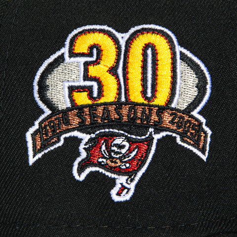 New Era 59Fifty Tampa Bay Buccaneers 30th Anniversary Patch Hat - Black, Gold, Red New Era
