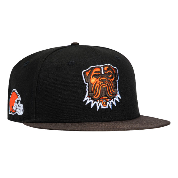 New Era 59Fifty Cleveland Browns Helmet Logo Patch Dog Hat