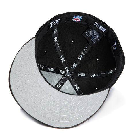 New Era 59Fifty Cleveland Browns Helmet Logo Patch Dog Hat - Black, Brown New Era