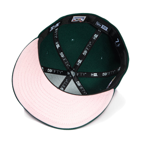 New Era 59Fifty Texas Rangers Final Season Patch Pink UV Script Hat - Green