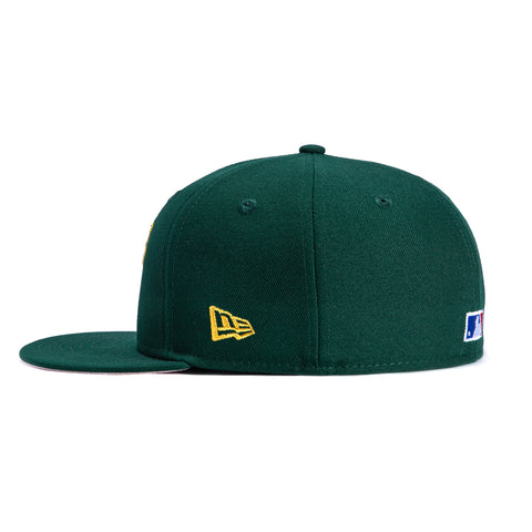 New Era 59Fifty Texas Rangers Final Season Patch Pink UV Script Hat - Green