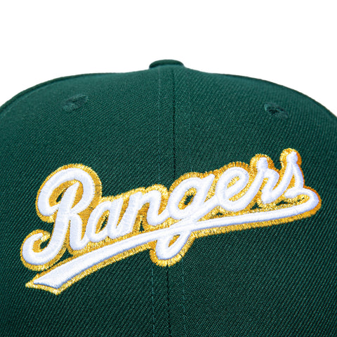 New Era 59Fifty Texas Rangers Final Season Patch Pink UV Script Hat - Green