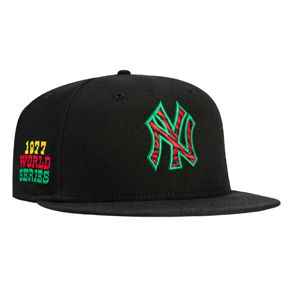 New Era 59Fifty New York Yankees 1977 World Series Patch Zebra Hat