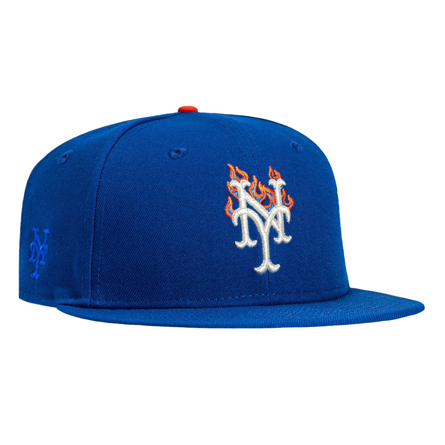 New Era 59Fifty New York Mets Logo Patch Flame Hat - Royal – Hat Club