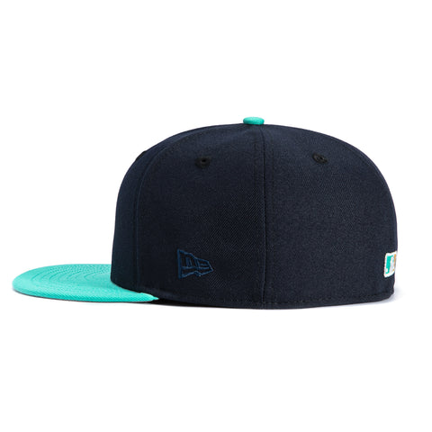 New Era 59Fifty New York Yankees Aaron Judge MVP Patch Hat - Navy, Mint, Metallic Gold New Era