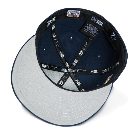 New Era 59Fifty Los Angeles Dodgers 50th Anniversary Patch Scribble Hat - Navy, Metallic Silver