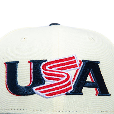 New Era 59Fifty USA World Baseball Classic Alternate Hat - White, Navy