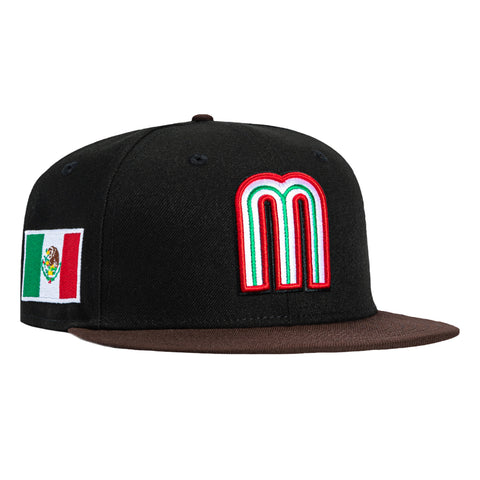 Mexico World Baseball Classic Black Mexico Flag SP 9Forty A-Frame Snap Mexico World Baseball Classic Black Mexico Flag SP 9Forty A-Frame Snap