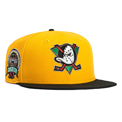 New Era 59Fifty Anaheim Ducks 2003 Stanley Cup Patch Hat - Gold, Black New Era
