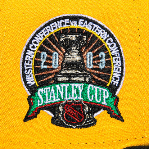 New Era 59Fifty Anaheim Ducks 2003 Stanley Cup Patch Hat - Gold, Black