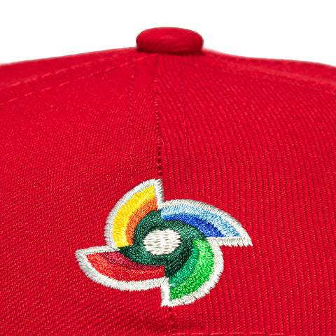 New Era 9Forty A-Frame Mexico World Baseball Classic Mexico Flag Patch Snapback Hat - Red New Era