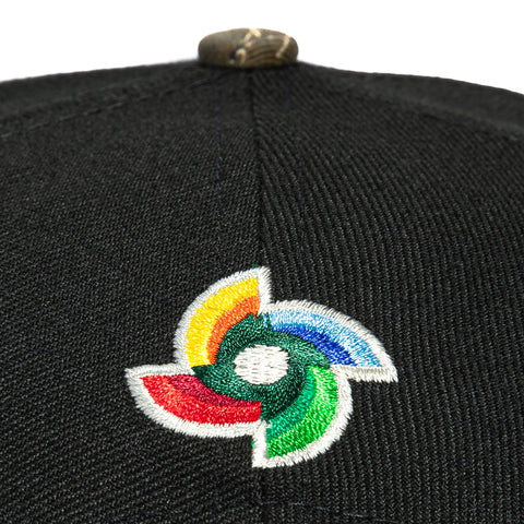 New Era 9Forty A-Frame Mexico World Baseball Classic Mexico Flag Patch Snapback Hat - Black, Realtree New Era
