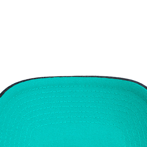 New Era 9Forty A-Frame New York Yankees Aaron Judge 62 Homerun Record Patch Snapback Mint UV Hat - Navy, Metallic Gold New Era