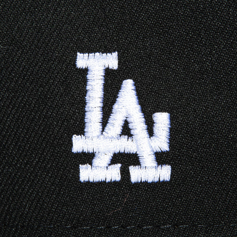 New Era 9Forty A-Frame Los Angeles Dodgers Logo Patch Katakana Script Snapback Hat - Black, Royal New Era