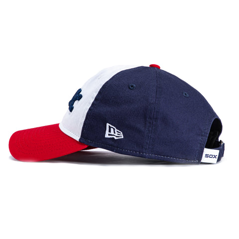 New Era 9Twenty Chicago White Sox Rail Strapback Hat - White, Navy, Red New Era