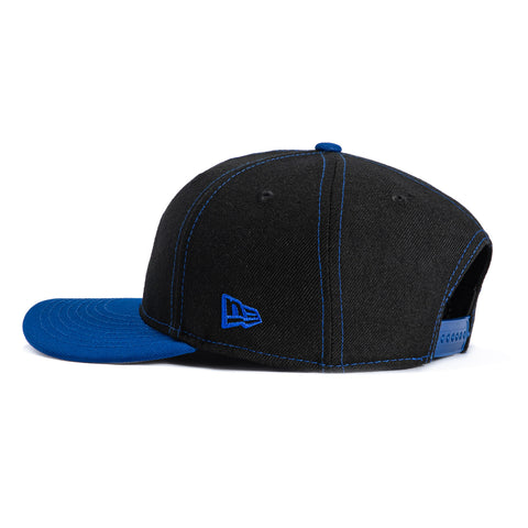 New Era 9Fifty Retro Crown Chicago Cubs Wrigley Field Patch Snapback Hat - Black, Royal New Era