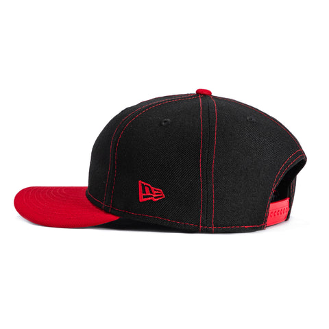 New Era 9Fifty Retro Crown Philadelphia Phillies Veterans Stadium Patch Snapback Hat - Black, Red New Era