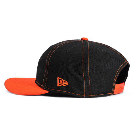 New Era 9Fifty Retro Crown San Francisco Giants 50th Anniversary Patch Snapback Hat - Black, Orange New Era