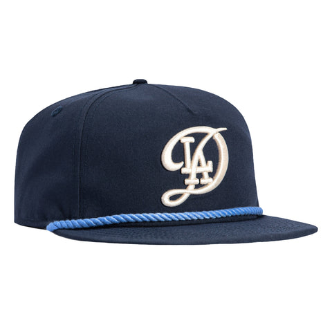 New Era The Golfer Los Angeles Dodgers 2024 City Connect Snapback Rope Hat - Navy New Era