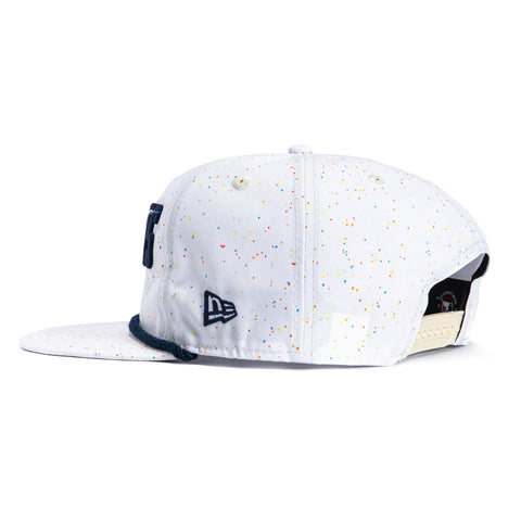 New Era The Golfer Los Angeles Dodgers 2024 City Connect Snapback Speckle Rope Hat - White New Era