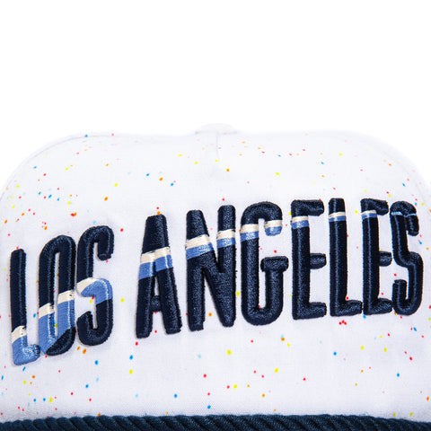 New Era The Golfer Los Angeles Dodgers 2024 City Connect Snapback Speckle Rope Hat - White New Era