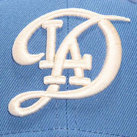 New Era 9Seventy Los Angeles Dodgers 2024 City Connect Snapback Trucker Hat - Light Blue, White New Era
