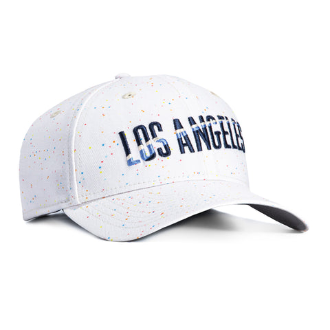New Era 39Thirty Los Angeles Dodgers Speckle Stretch Fitted Hat - White New Era