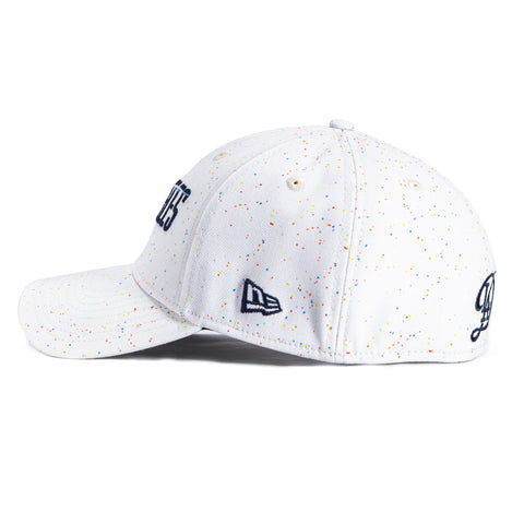 New Era 39Thirty Los Angeles Dodgers Speckle Stretch Fitted Hat - White New Era