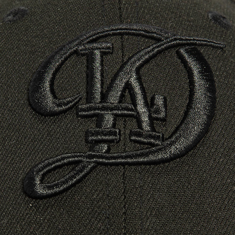 New Era 39Thirty Los Angeles Dodgers City Connect Stretch Fitted Hat - Black, Black New Era