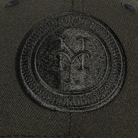 New Era 39Thirty New York Mets Stretch Fitted Hat - Black, Black New Era