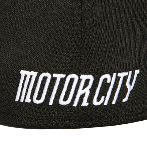 New Era 39Thirty Detroit Tigers Script Stretch Fitted Hat - Black, White New Era