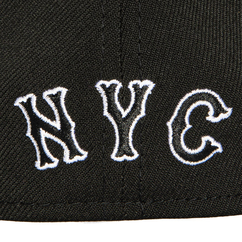 New Era 39Thirty New York Mets Stretch Fitted Hat - Black, White New Era