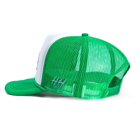 <div>HUEGA HIGH TIDE FOAM TRUCKER GRN/WHT SN</div> Huega House
