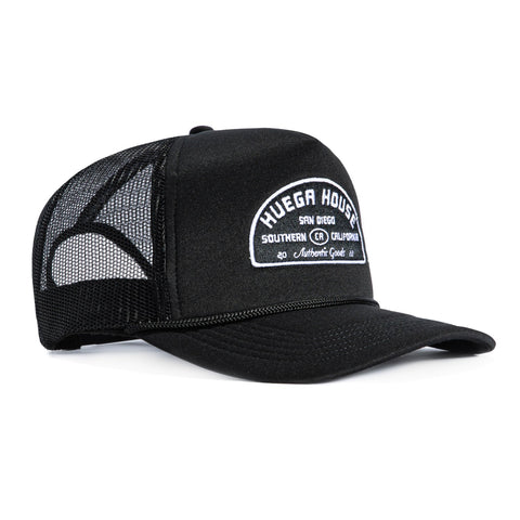 <div>HUEGA HIGH TIDE FOAM TRUCKER BLK SN</div> Huega House