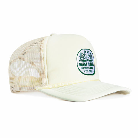 <div>HUEGA DOUBLE SWAN FOAM TRUCKER CREAM SN</div> Huega House