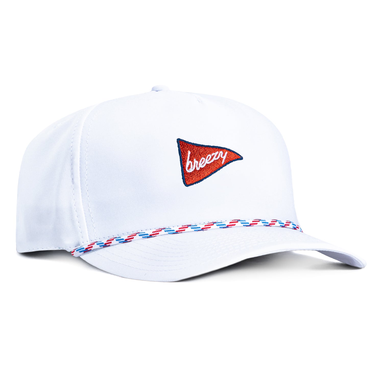 Breezy Golf Flag Rope Snapback Hat - White – Hat Club