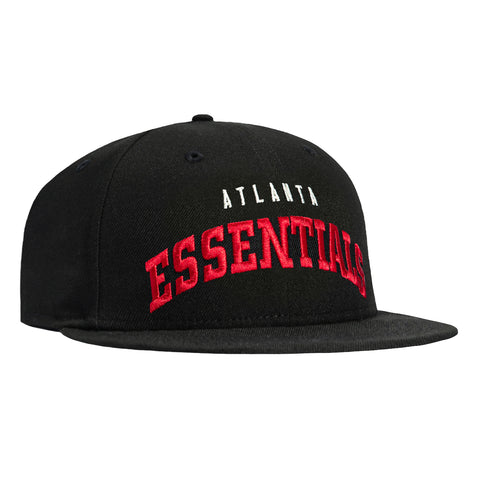 New Era 9Fifty Fear of God Retro Crown Atlanta Falcons Essentials Snapback Hat - Black Fear of God