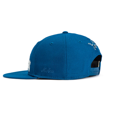 New Era 9Fifty Fear of God Retro Crown Detroit Lions Essentials Snapback Hat - Light Blue Fear of God
