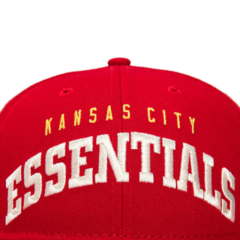 New Era 9Fifty Fear of God Retro Crown Kansas City Chiefs Essentials Snapback Hat - Red Fear of God