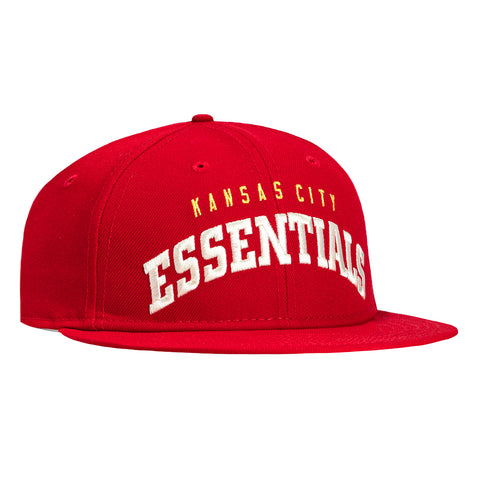 New Era 9Fifty Fear of God Retro Crown Kansas City Chiefs Essentials Snapback Hat - Red Fear of God