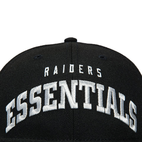 New Era 9Fifty Fear of God Retro Crown Las Vegas Raiders Essentials Snapback Hat - Black Fear of God