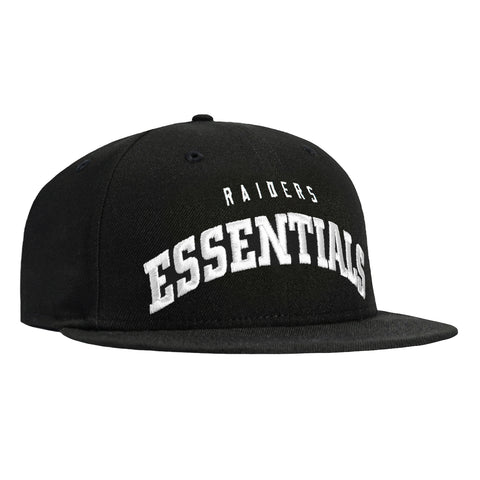 New Era 9Fifty Fear of God Retro Crown Las Vegas Raiders Essentials Snapback Hat - Black Fear of God