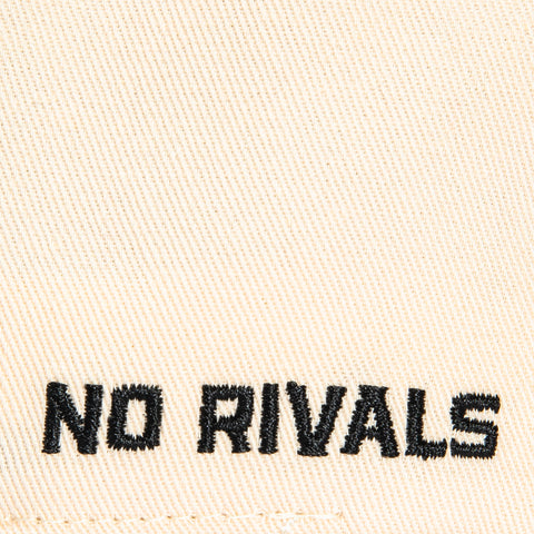 No Rivals Iowa Hawkeyes Logo Patch Upside Down Arch Snapback Hat - Stone, Black No Rivals