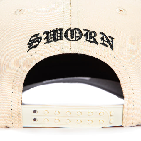 Sworn To Us Un Business Snapback Hat - Natural, Camo Sworn To Us