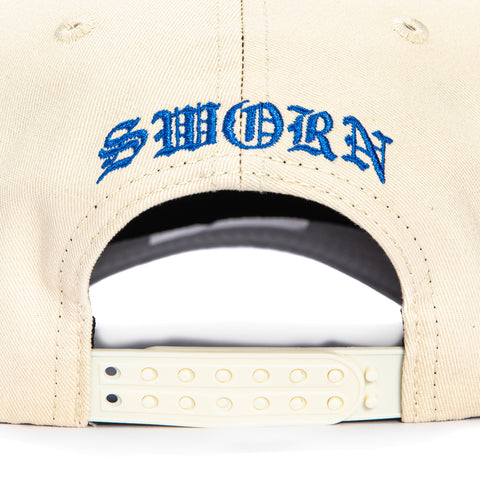 Sworn To Us Un Business Snapback Hat - Natural, Brown Sworn To Us