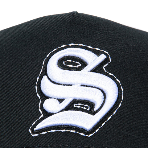 Sworn To Us Poetry in Motion Suede Snapback Hat - Black, Black, White Sworn To Us