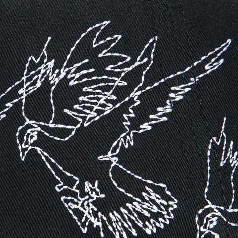 Sworn To Us Poetry in Motion Suede Snapback Hat - Black, Black, White Sworn To Us